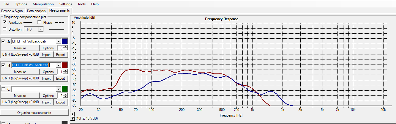 LH LF Full vol back cab vs RH half vol.PNG LH LF Full vol back cab vs RH half vol.PNG